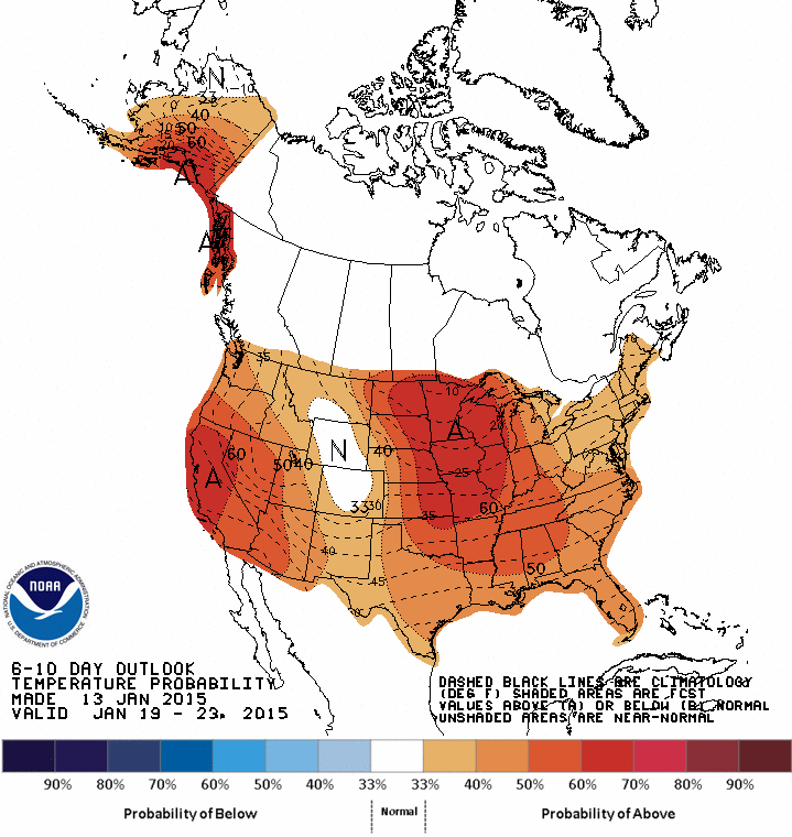 6-10 Day Temperature Outlook