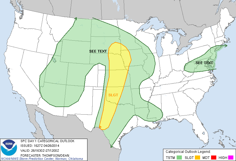 Storm Chase of April 26th, 2014.